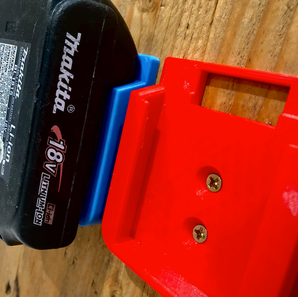 Battery Mount/Holder for Makita 18V Batteries