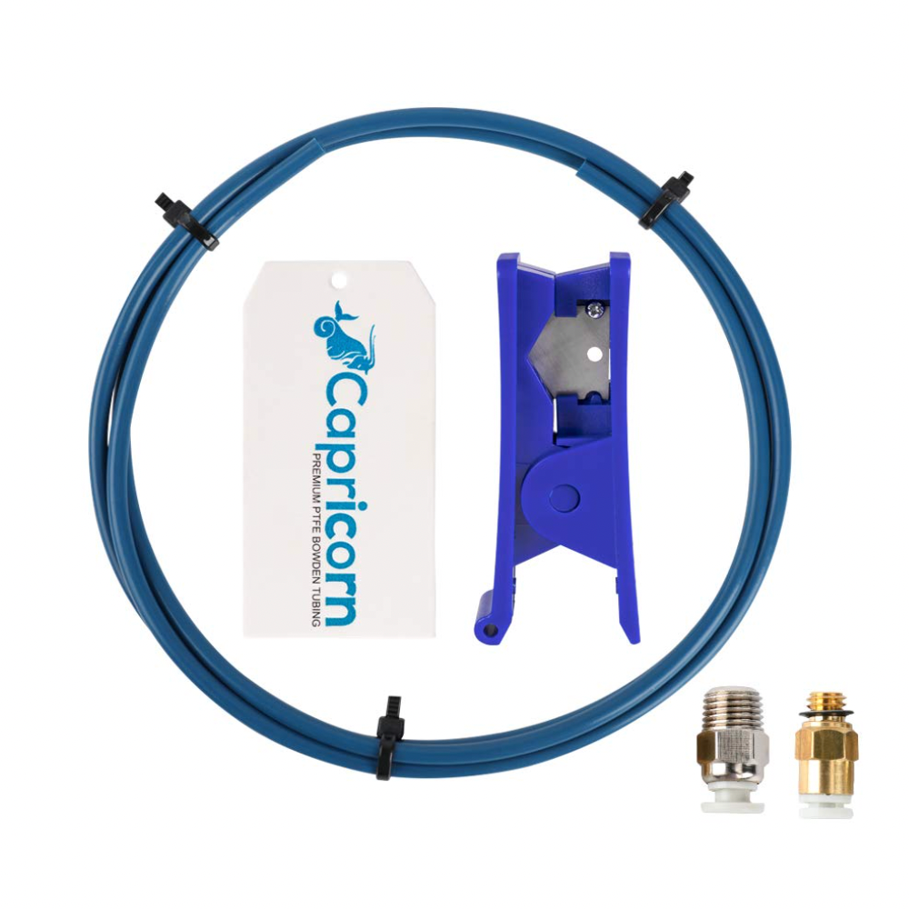 Creality Capricorn Tube with Pneumatic Fittings and Cutter - 1 Meter