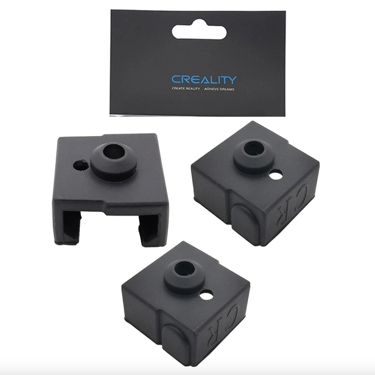 Creality CR-5/6/10 Pro H/SE/Smart Hotend Silicone Sock - 3 Pack - Also Fits CR-200B, CT-380, CR-5060